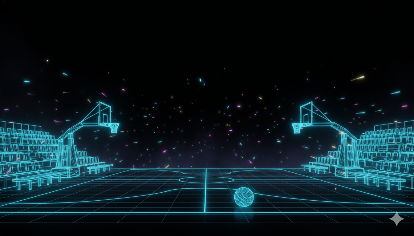 background basketball court